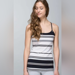 Lululemon Power Y Tank Top‎ Color Groovy Stripe Size 6